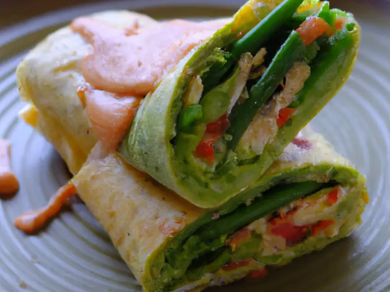 Effortless Veggie Omelette Roll, plated and ready to serve