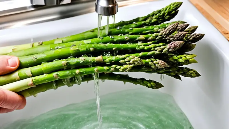 Clean Asparagus - photo from the RecipePi guide