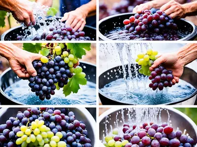 Clean Grapes - photo from the RecipePi guide