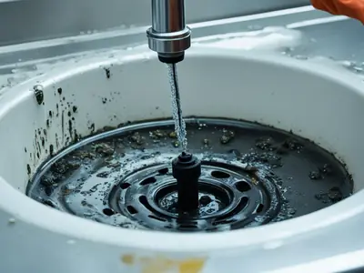 Clean Kitchen Sink Drain - photo from the RecipePi guide