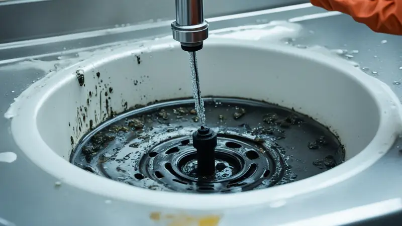 Clean Kitchen Sink Drain - photo from the RecipePi guide