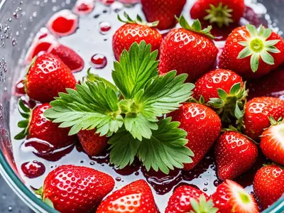 Clean Strawberries - photo from the RecipePi guide