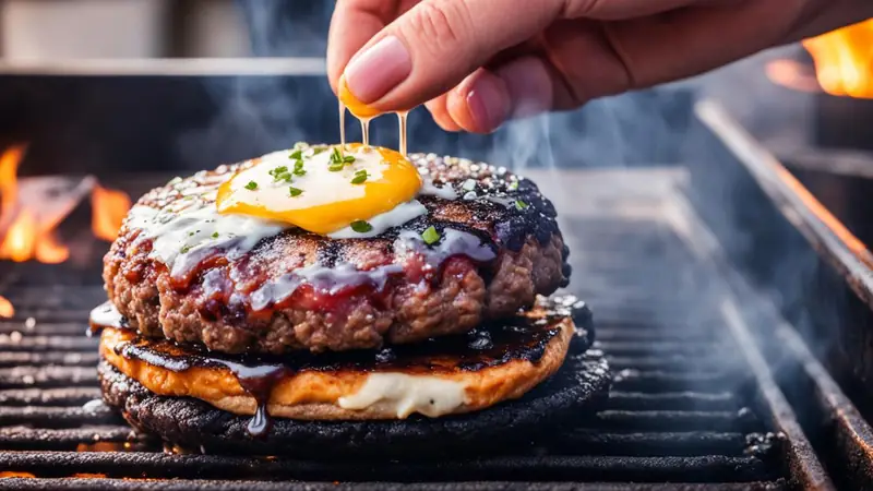 Cook Burgers - photo from the RecipePi guide