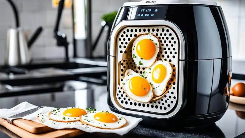 Cook Eggs in Air Fryer - photo from the RecipePi guide