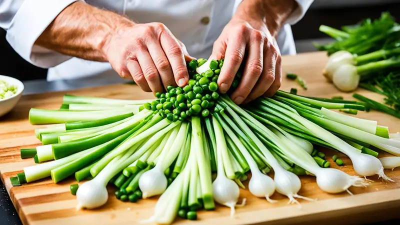 Cut Green Onions - photo from the RecipePi guide