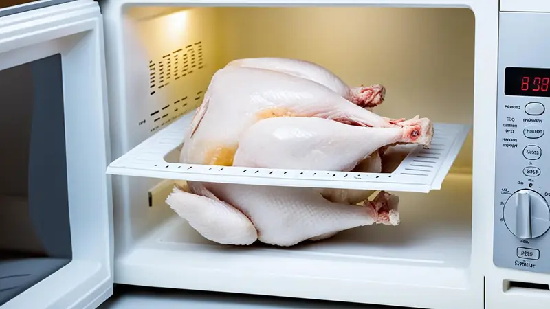 Defrost Chicken in Microwave - photo from the RecipePi guide