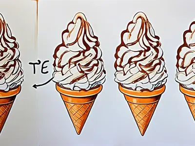 Draw a Ice Cream - photo from the RecipePi guide