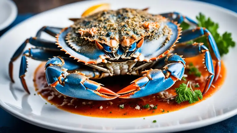 Eat Blue Crab - photo from the RecipePi guide
