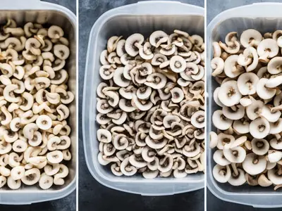 Freeze Mushrooms - photo from the RecipePi guide