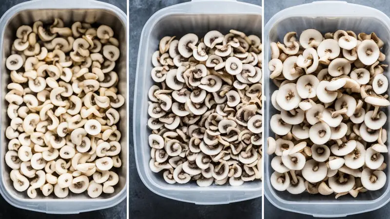 Freeze Mushrooms - photo from the RecipePi guide
