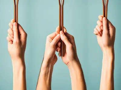Hold Chopsticks - photo from the RecipePi guide
