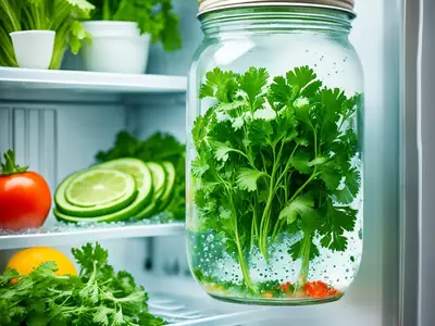 Keep Cilantro Fresh - photo from the RecipePi guide