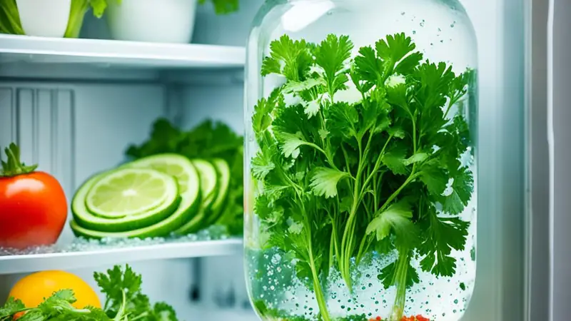 Keep Cilantro Fresh - photo from the RecipePi guide