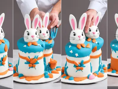 Make a 3D Bunny Cake - photo from the RecipePi guide