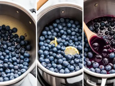 Make Blueberry Syrup - photo from the RecipePi guide