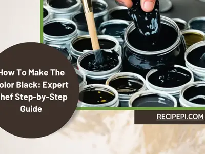 Make the Color Black - photo from the RecipePi guide