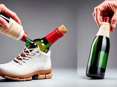 Open Wine Bottle without Corkscrew - photo from the RecipePi guide