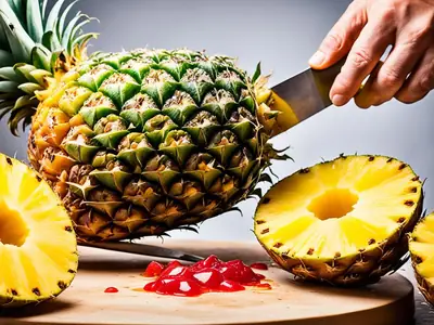 Peel a Pineapple - photo from the RecipePi guide