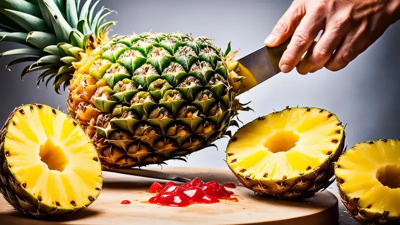 Peel a Pineapple - photo from the RecipePi guide