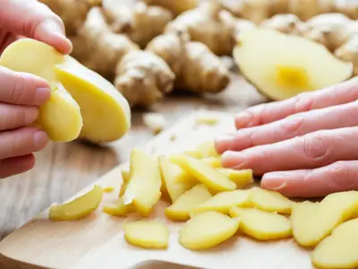 Peel Ginger - photo from the RecipePi guide