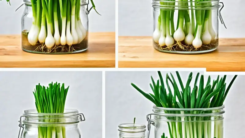 Regrow Green Onions - photo from the RecipePi guide