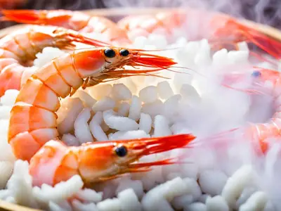 Steam Shrimp - photo from the RecipePi guide