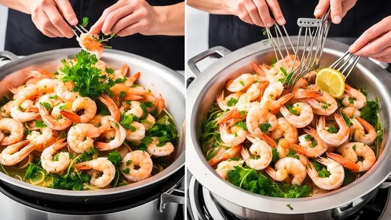 Steam Shrimp - photo from the RecipePi guide
