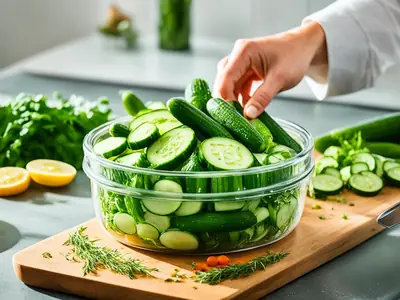 Store Cut Cucumbers - photo from the RecipePi guide
