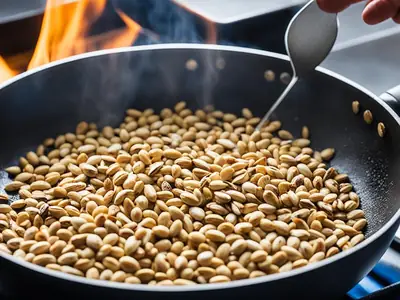 Toast Pine Nuts - photo from the RecipePi guide