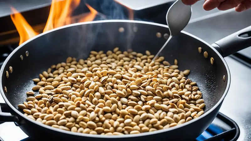 Toast Pine Nuts - photo from the RecipePi guide