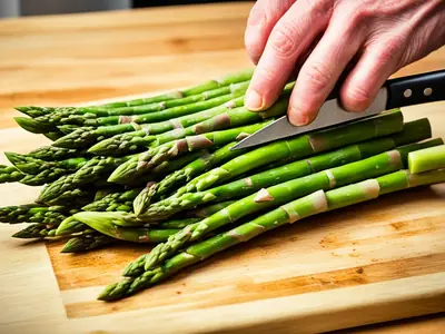 Trim Asparagus - photo from the RecipePi guide