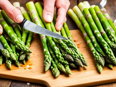 Trim Asparagus - photo from the RecipePi guide
