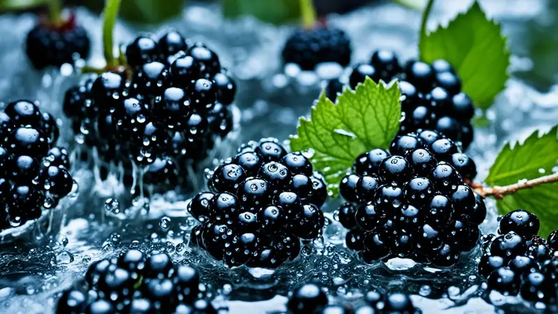 Wash Blackberries - photo from the RecipePi guide