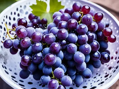 Wash Grapes - photo from the RecipePi guide