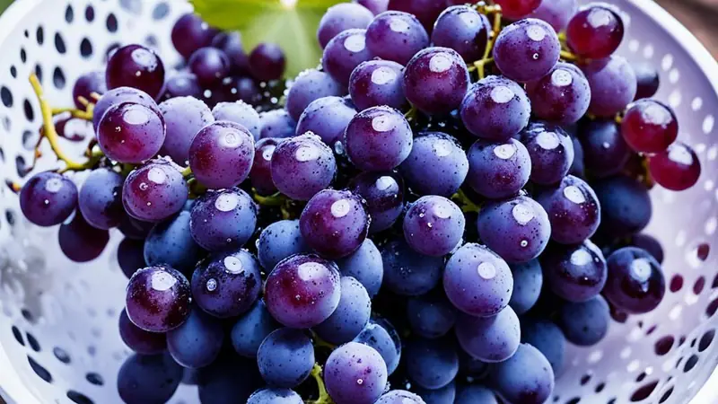 Wash Grapes - photo from the RecipePi guide