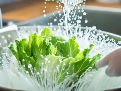 Wash Lettuce - photo from the RecipePi guide