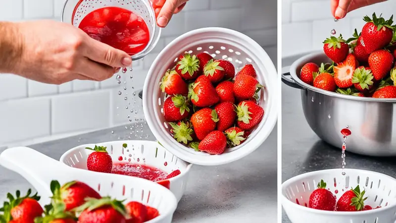 Wash Strawberries with Vinegar - photo from the RecipePi guide